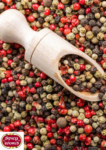 Spicy World Four Peppercorn Blend 8-Ounce (Rainbow Pepper)