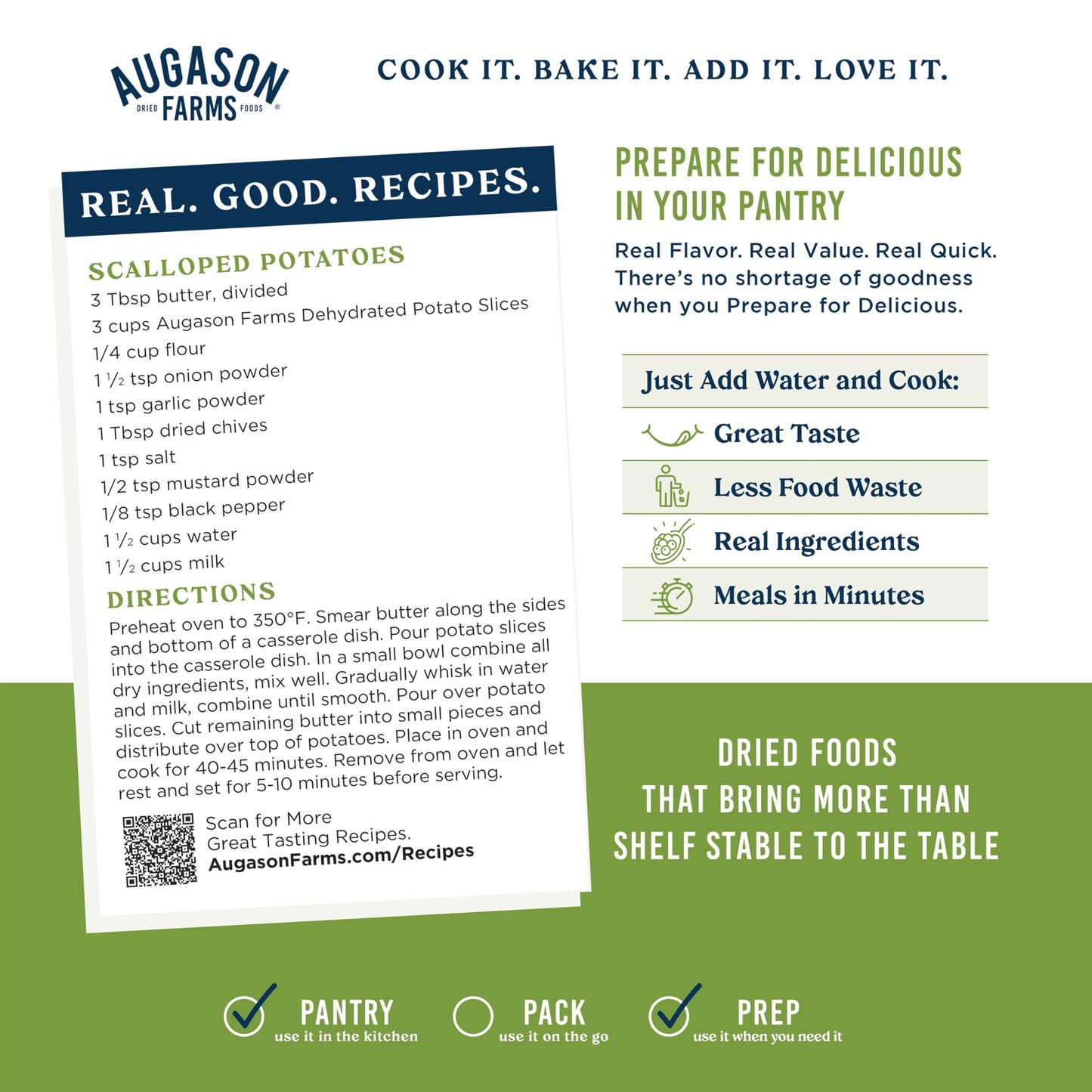 Augason Farms Dehydrated Potato Slices Can, Emergency Food Supply, Everyday Meals, 15 Servings