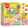 Amos Peelerz Exotic Fruit Peelable Gummy Candy - 5 Fruit Flavors (Mango, Peach, Banana, Pineapple, Lychee), 8.47Oz (240G), Indiv