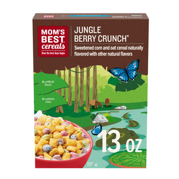 Mom's Best Jungle Berry Crunch, Kosher, 13 oz Box (Pack of 8)