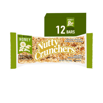 Nutty Crunchers All Natural Ingredients (Honey Mix, 12 Bars/box)