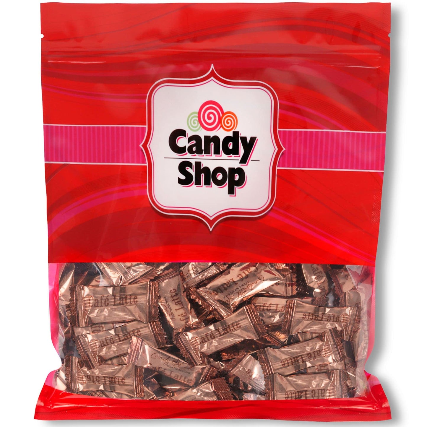 Candy Shop Coffee Candy, Cafe Latte Candy, Rich and Creamy Gourmet Hard Candy, Authentic Brazilian Coffee Flavor, Individually W