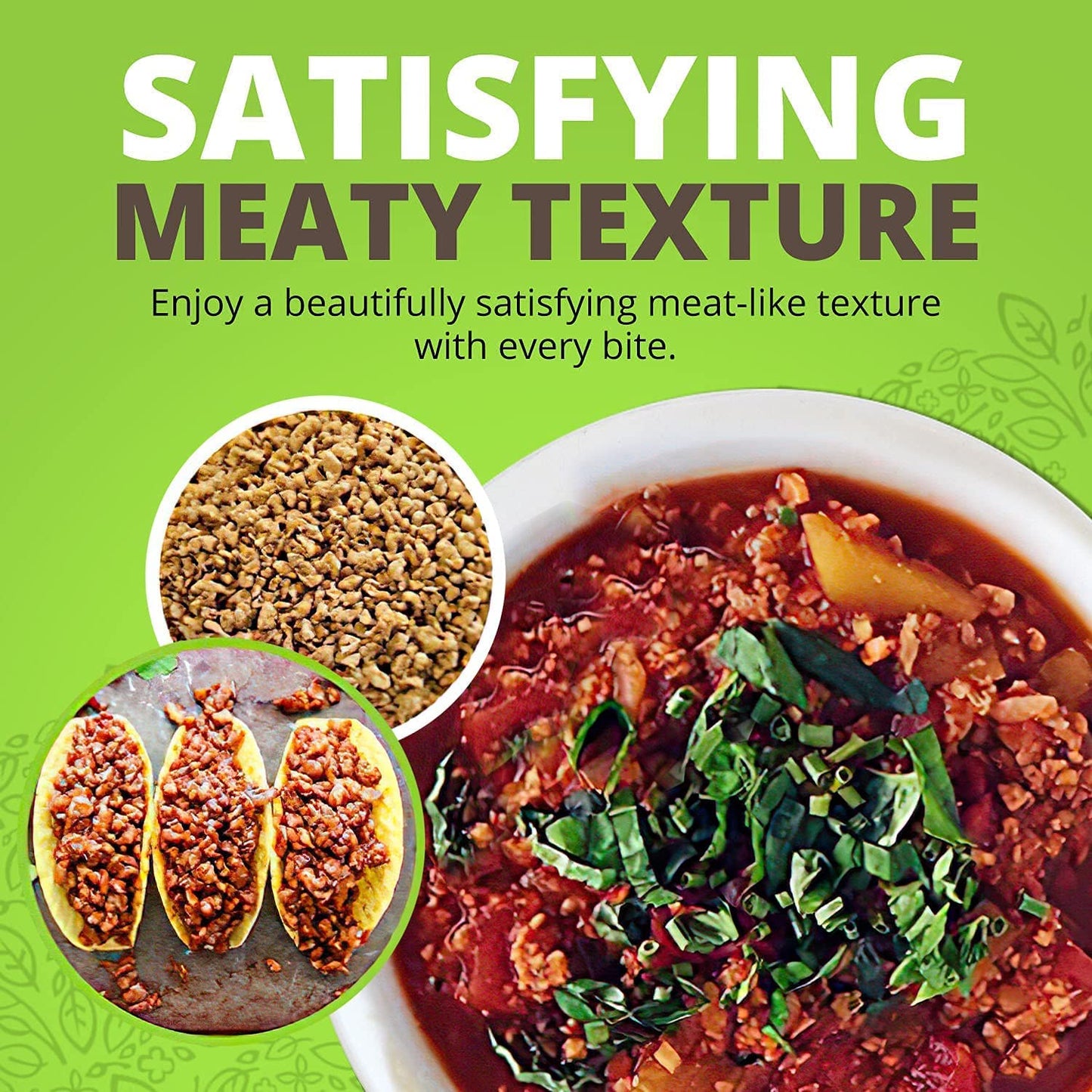 Plant Basics - Hearty Plant Protein - Unflavored Crumbles, 8 Oz (Pack Of 3), Made From Peas, Non-Gmo, Gluten Free, Low Fat, Low