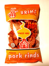 Brims Red Hot Flavored Fried Pork Rinds (2 Pack) 2.6 oz bag each