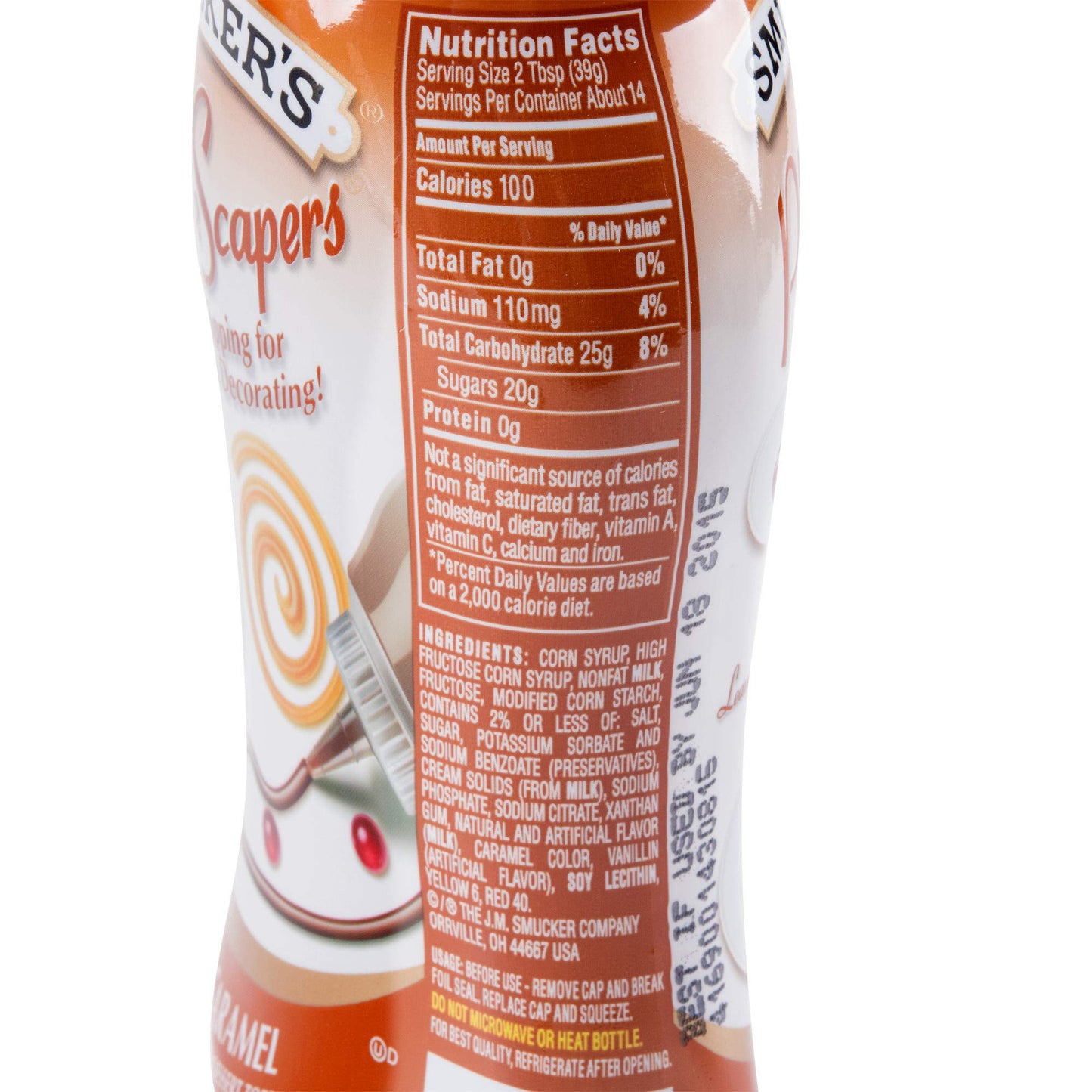 Smuckers PlateScraper Plate Decorating Dessert Topping, 19.5 Fl Ounce