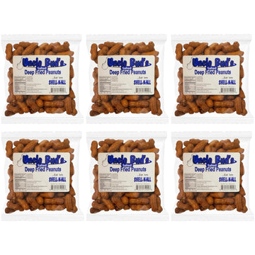 Deep Fried Peanuts -Eat Em Shell & All! (Salted) 6 Pack
