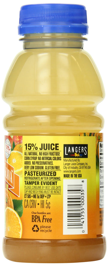 Langers Juice Cocktail, Guava Pineapple Orange, 10 Fl Oz, Pack of 12
