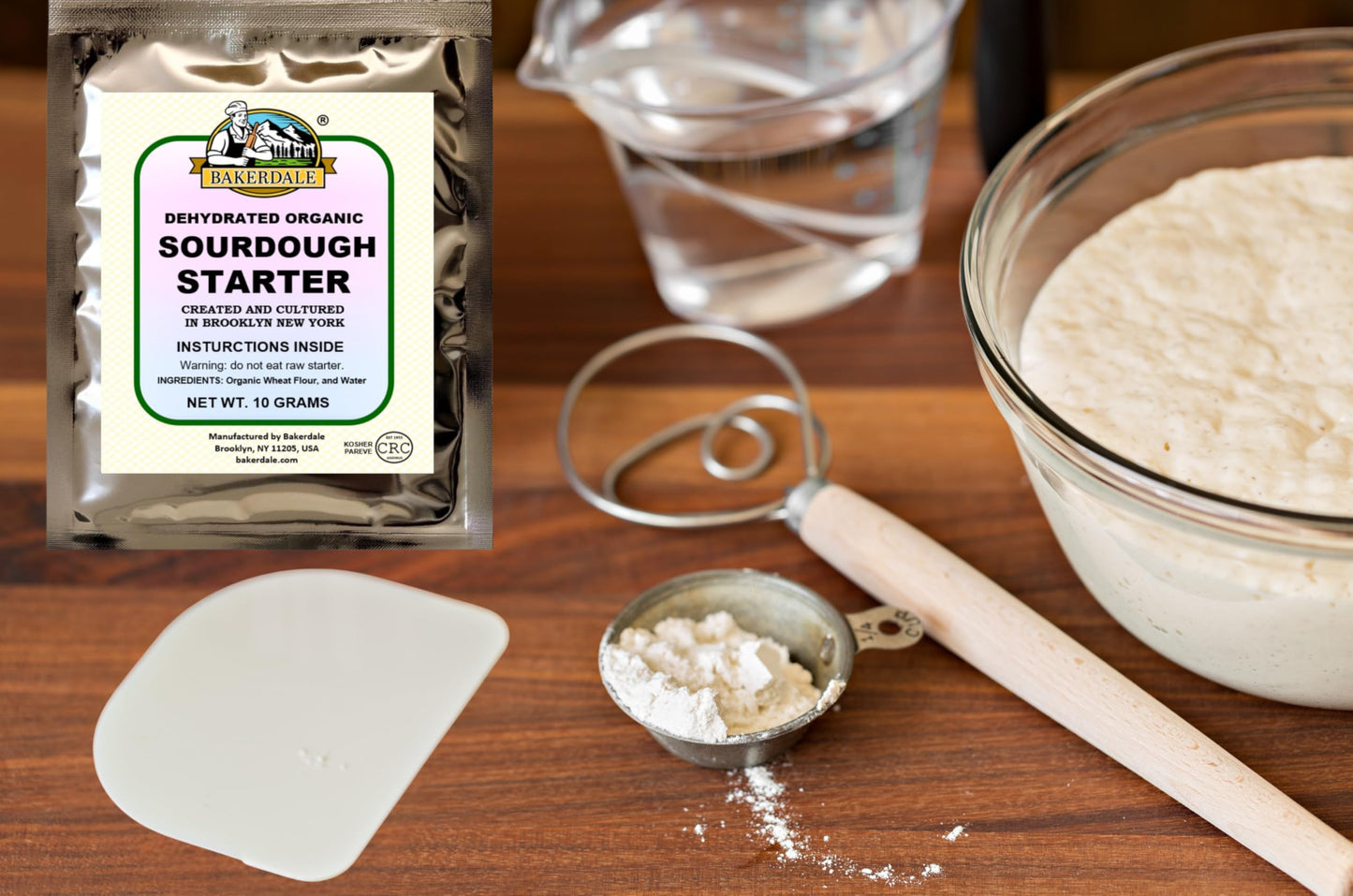 Bakerdale Dehydrated Organic Sourdough Starter Culture - Premium Quality Baking Ingredient