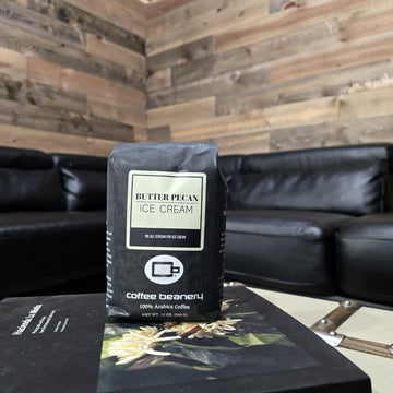 Butter Pecan Ice Cream Flavored Coffee, Specialty Arabica Coffee, Medium Roast, 12 Ounce, Whole Bean