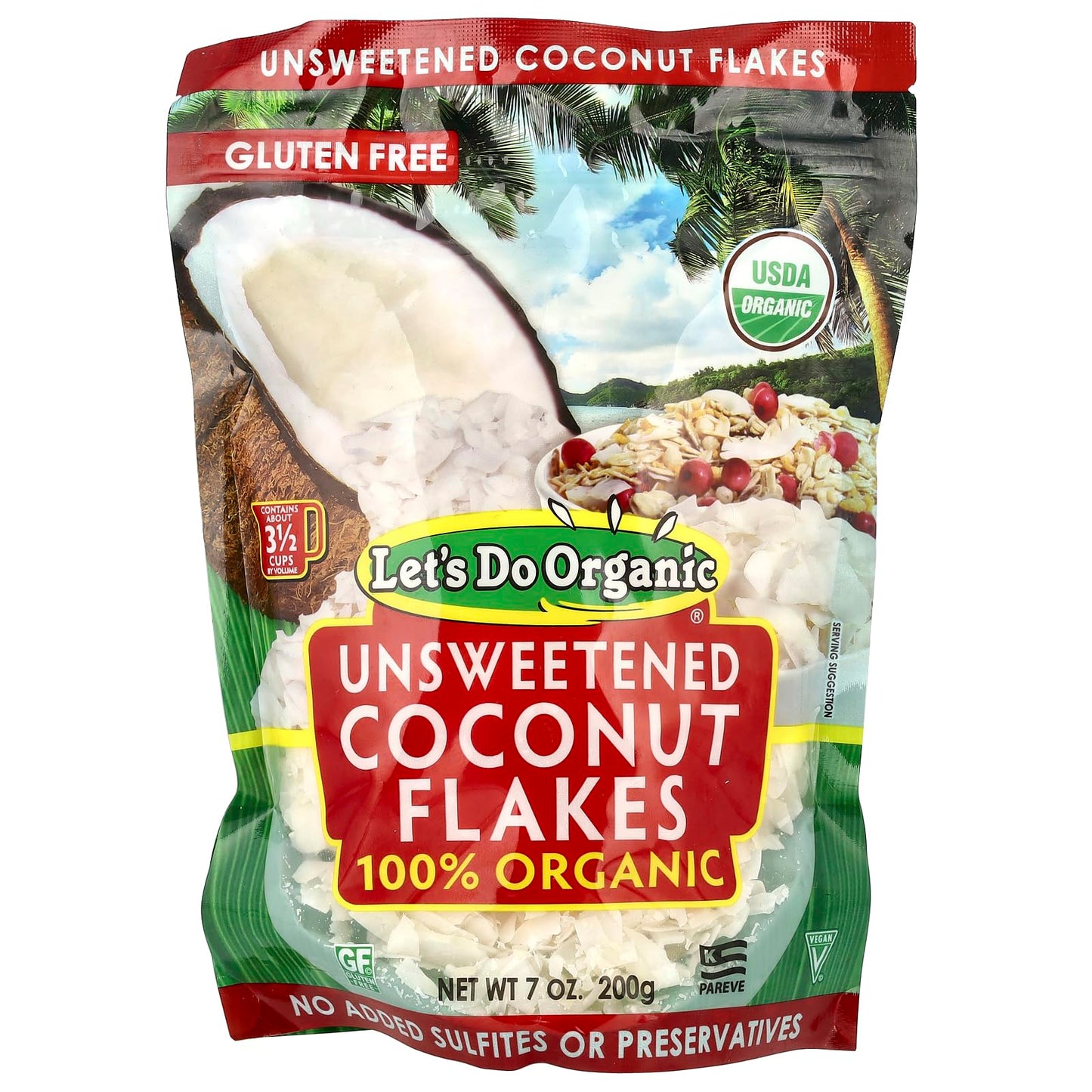 Lets Do Organic Coconut Flakes - 7 oz