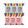 Flossies Famous Cotton Candy Blue and Pink Party Flavors, 2.4oz Bag (6-Pack)