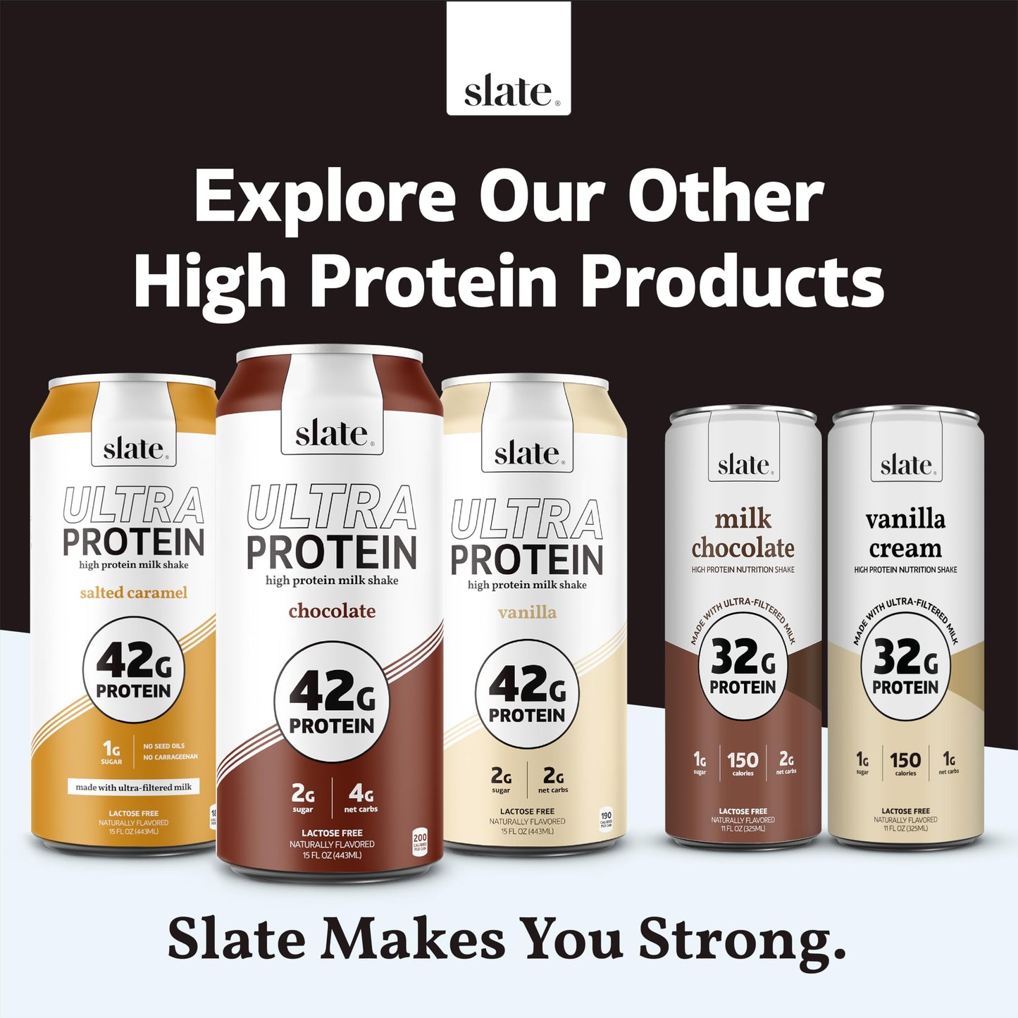 Slate Milk - High Protein Iced Coffee - Caramel Latte - 175mg Caffeine Lactose Free Energy - 20g Protein 1g Sugar 100 Calories 1g Net Carbs No Sugar Added - Protein Coffee - 11 fl oz 24 Cans