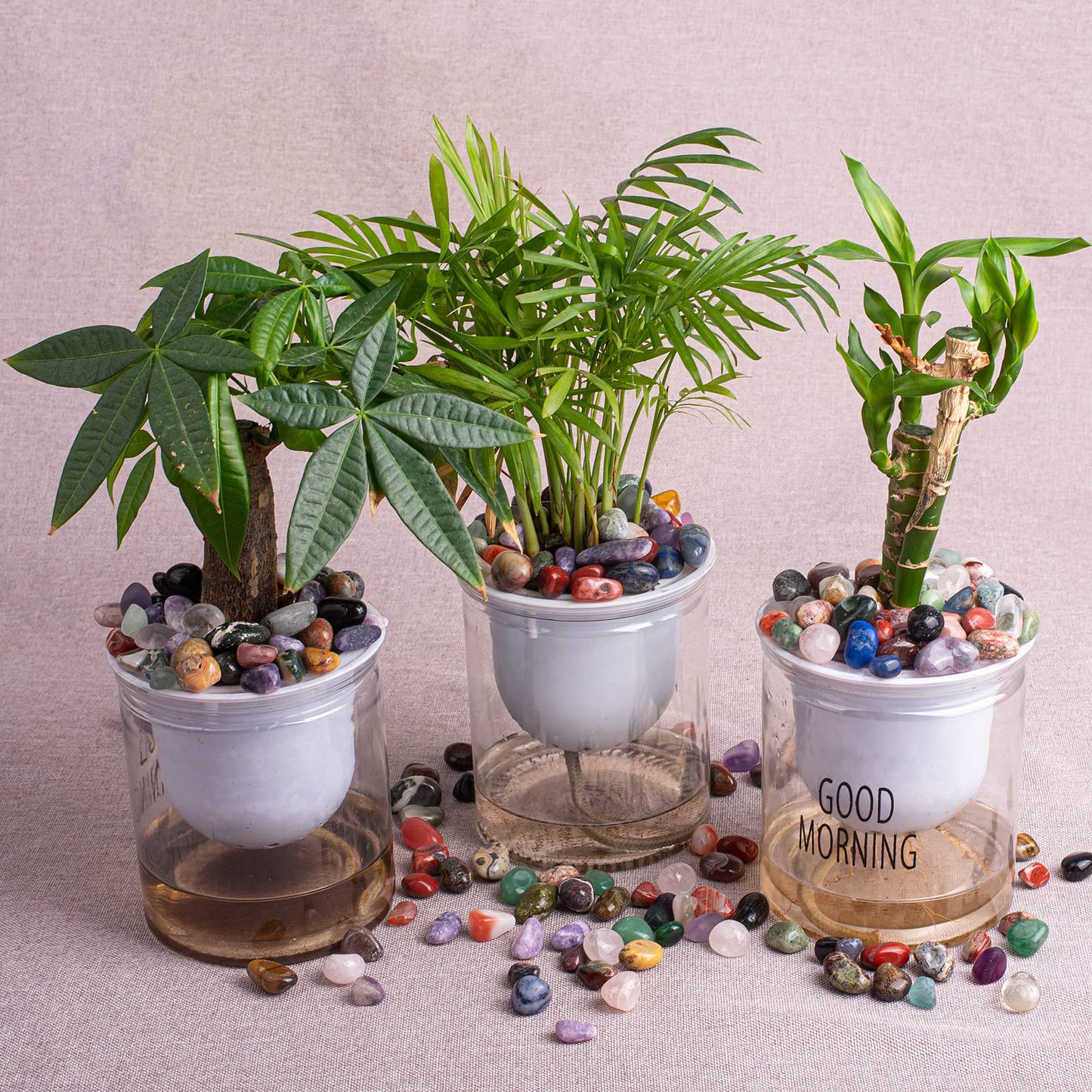 Sigmntun Polished Stone Set - 72 Pcs Handpicked Natural Tumbled Stones And Crystals Bulk For Healing, Reiki, Meditation, Witchcr