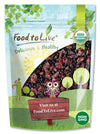 Food to Live Organic Essential Berries Mix, 2.5 Pounds, Non-GMO Dried Blueberries and Cranberries. Unsulfured, Kosher. Gently In