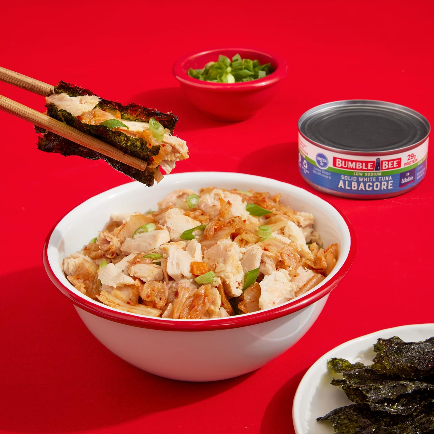 Bumble Bee Low Sodium Solid White Albacore Tuna In Water, 5 Oz Can - Wild Caught Tuna - 29G Protein Per Serving, High In Omega-3S - Non-Gmo Project Verified, Gluten Free, Kosher