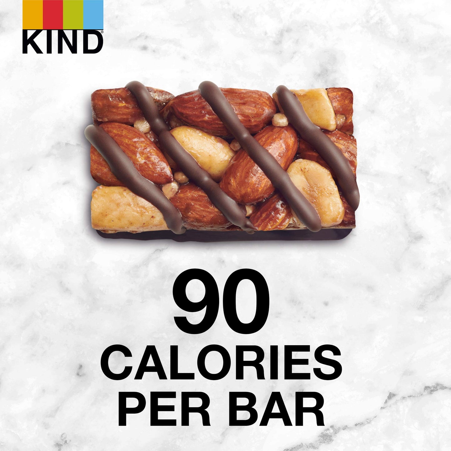 KIND Bar Minis, Dark Chocolate Nuts & Sea Salt, Gluten Free, 100 Calories, Low Sugar, 80 Count