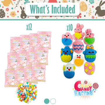 Sarahs Candy Factory Easter Snack Tin, 60 Count, Yellow, Ideal for Family and Friends