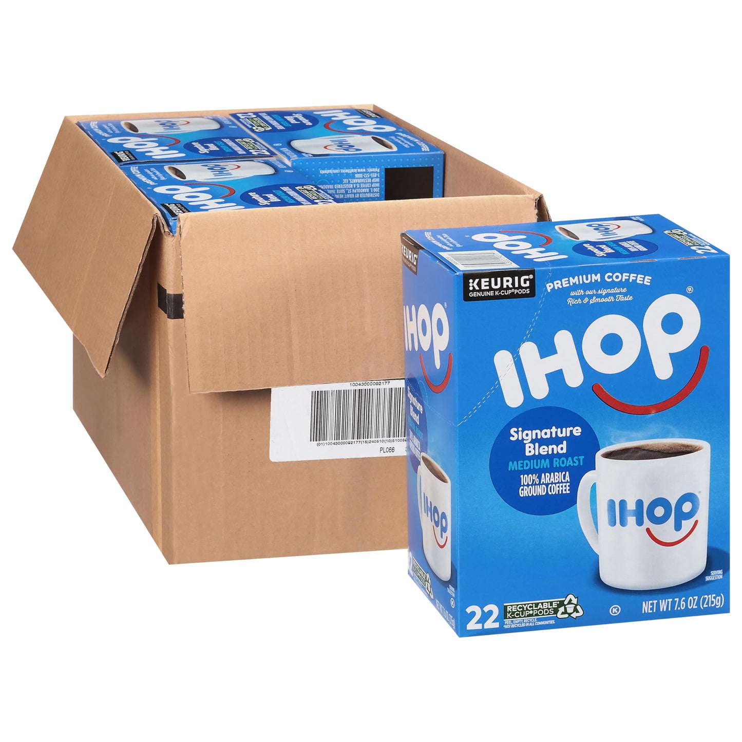 Ihop Medium Roast Signature Blend Keurig K-Cup Coffee Pods, 22 Ct Box (Pack Of 4)