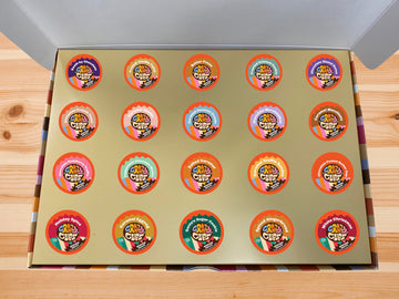 Crazy Cups Coffee Gifts, Flavored Coffee Gift Box For Keurig K Cup Machines, Deluxe Coffee Sampler, 20 Count