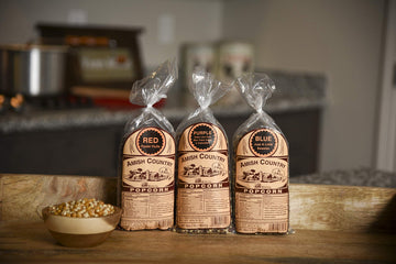 Amish Country Popcorn | 3 (1 Lb Variety Gift Set) - Red, Purple & Blue Kernels | Old Fashioned, Non-GMO and Gluten Free