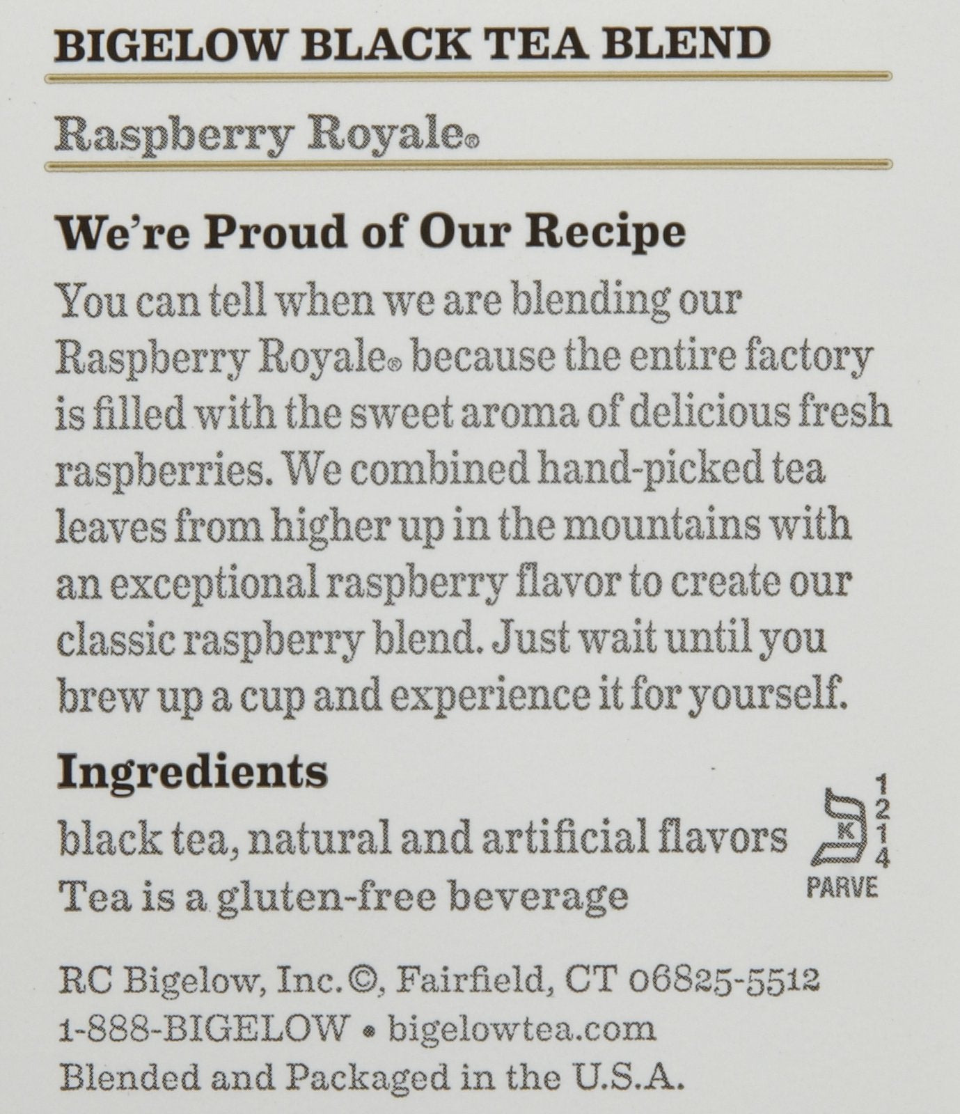 Bigelow Raspberry Royale Tea Bags - 20 Ct - 3 Pack