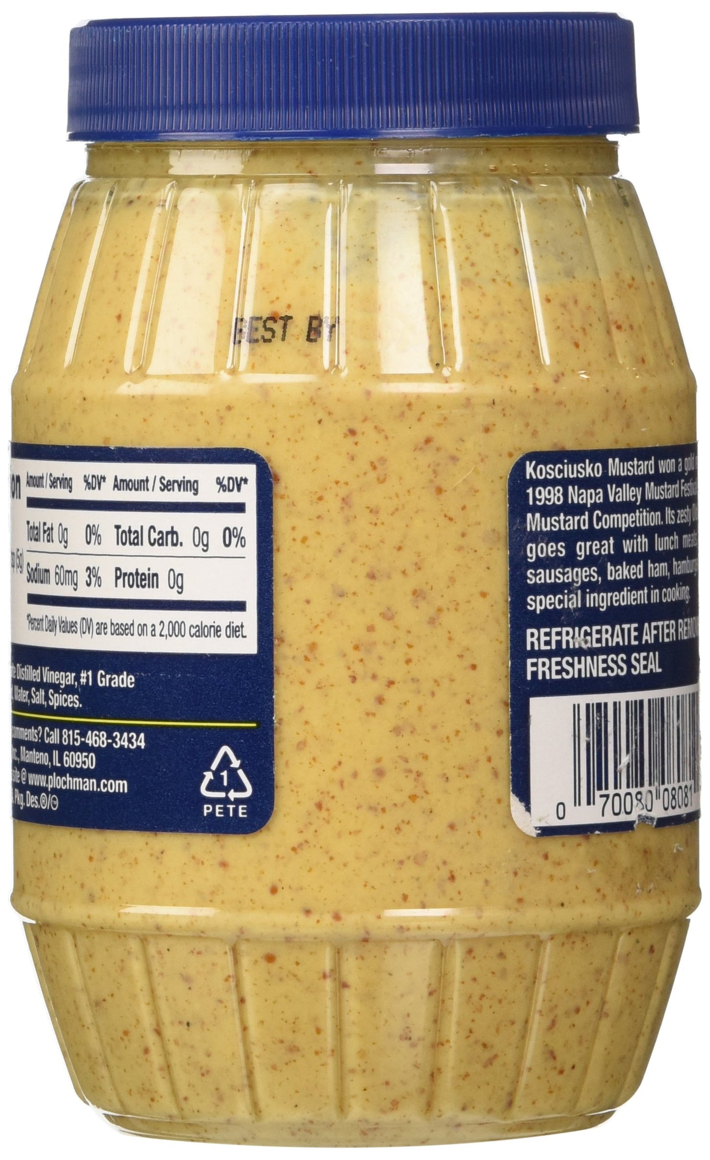 Kosciusko Spicy Brown Mustard, 9 Oz