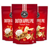 Pop Daddy Flavored Pretzel Sticks, Healthy Gourmet Pretzels Snacks, 7.5oz Individual Bags, 3 Pack, Dutch Apple Pie (Limited Flav