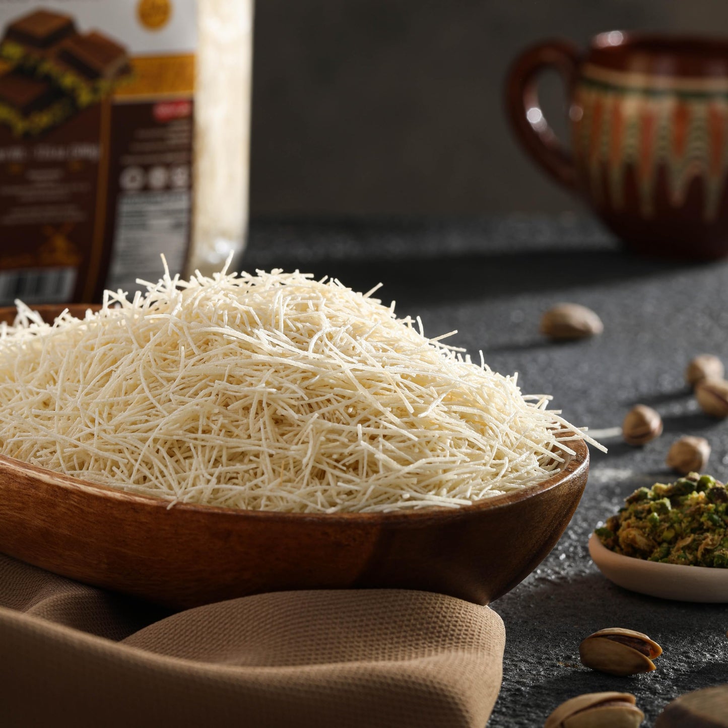 Bisvua Premium Bulk Dried Kataifi 5 Kg (11 Lbs) - Perfect For Viral Dubai Chocolate Bar Pistachio Stuffed Desserts Knafeh, Kunaf