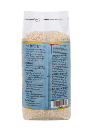 Bob's Red Mill Oat Bran Cereal, 18 oz