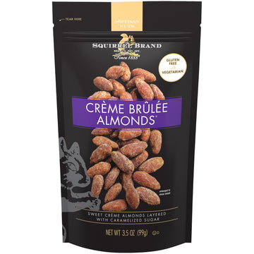 SQUIRREL BRAND Cr  me Brulee Almonds, 3.5 OZ