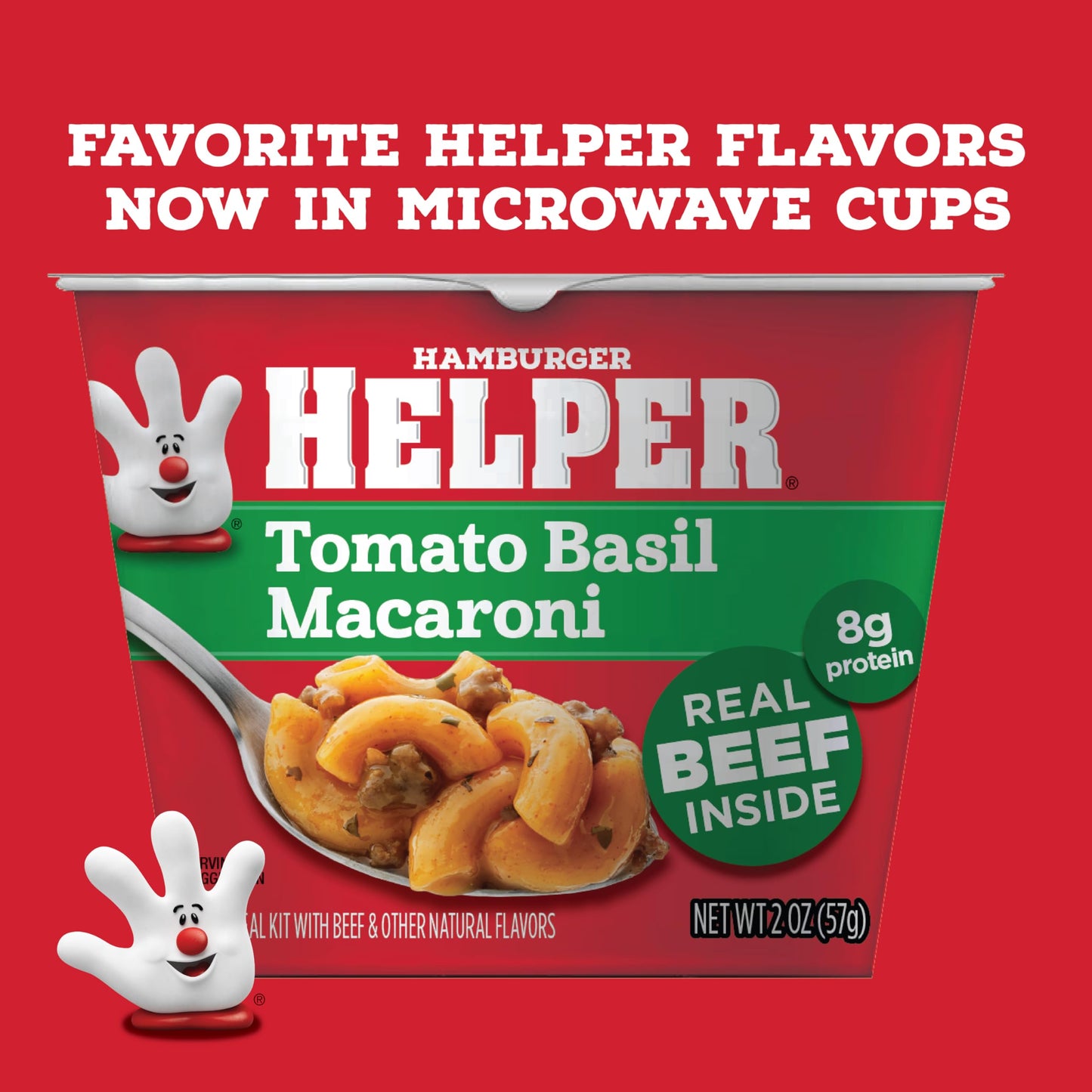 Helper Tomato Basil Macaroni Microwave Cup, 2 oz, 6 per Case