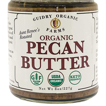 USDA Certified Organic Pecan Butter, Handmade, Small batches, Keto Friendly, Gluten Free, All Natural, made of Organic Pecans, a