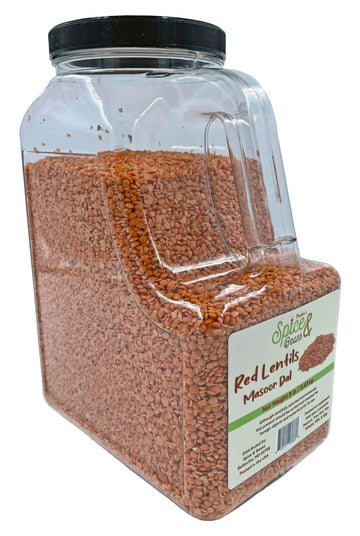 Dried Light Red Lentil Beans By Dasher'S Spice & Beans | Masoor Dal | 8 Lbs.