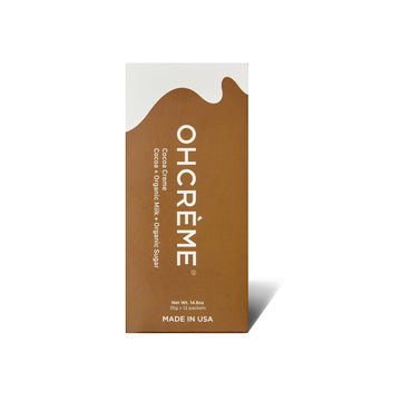 Ohcrme Cocoa Creme - All-Natural, Premium Cocoa Sweetened Condensed Milk, Single-Serve Pouch, Real Milk And Sugar, 12 Pack