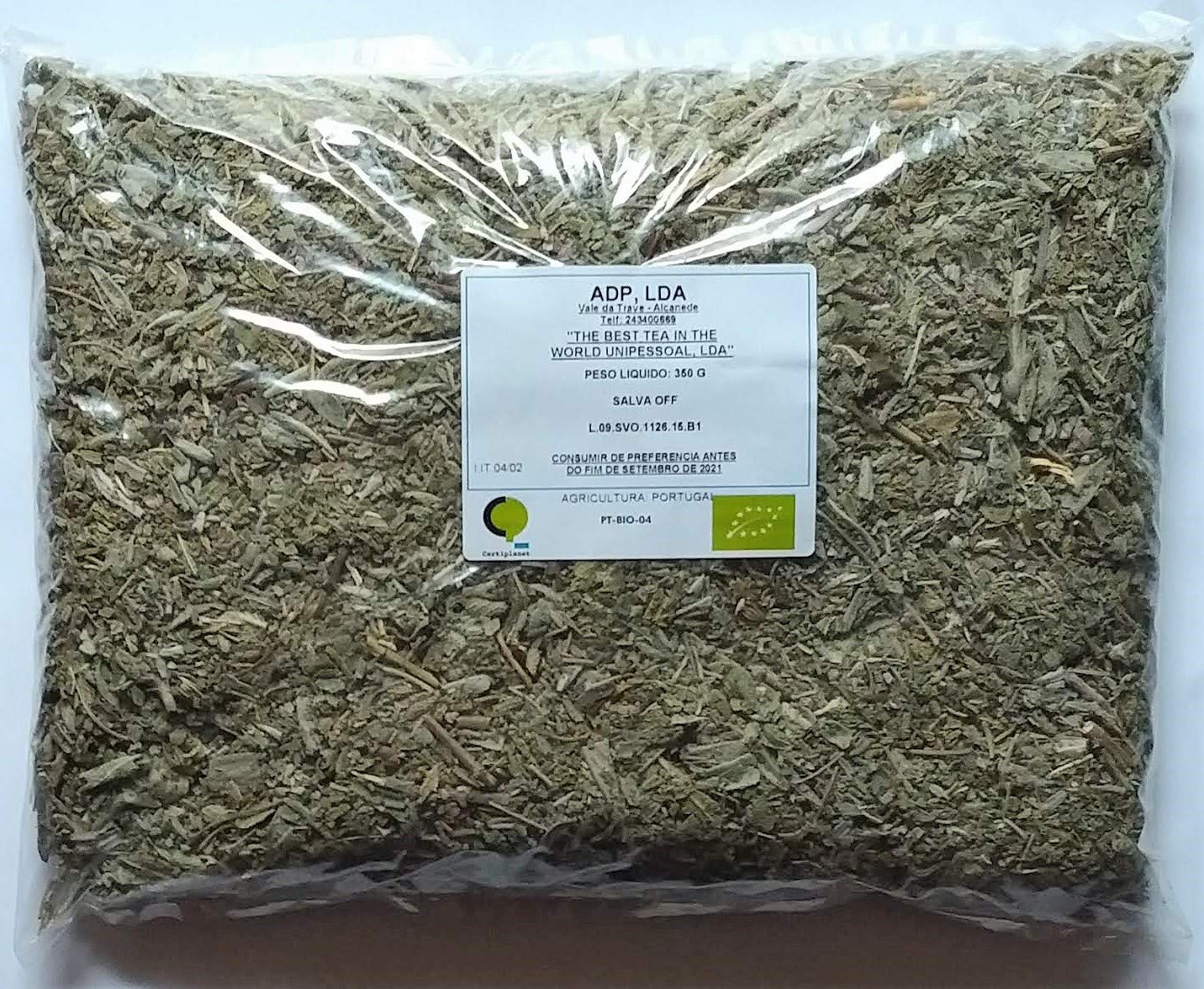Salva / Sage BIO - Loose (Salva - Salvia officinalis L) - 12.34oz / 350gr Bag