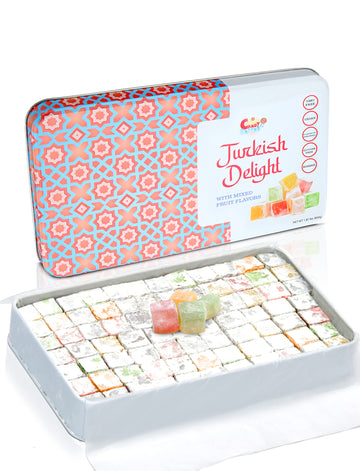 Sarahs Candy Factory, Turkish Delight With Assorted Fruit Flavors (30 Oz) Gift Box For Everyone