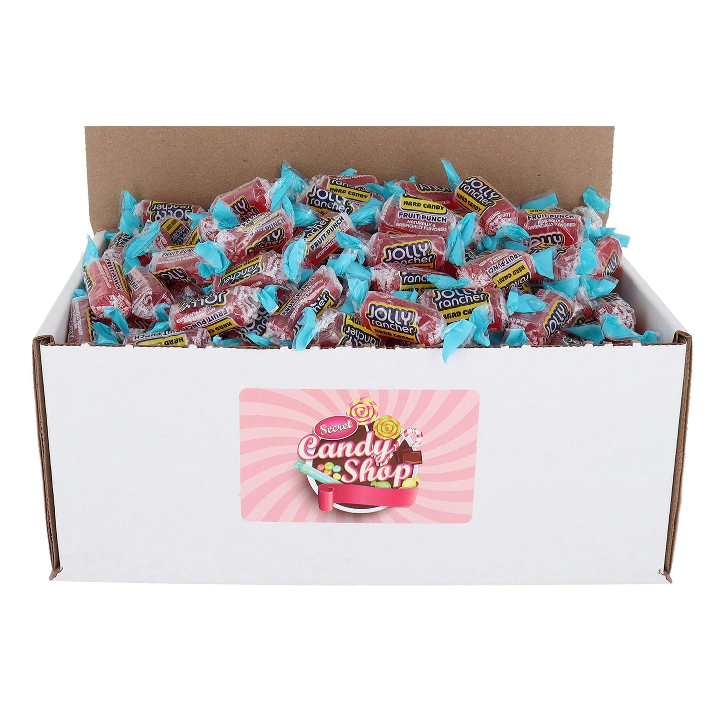 Secret Candy Shop Jollies Hard Candy In Box, 2Lb (Individually Wrapped) (Fruit Punch)
