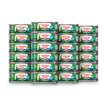 Chicken of the Sea Chunk Light Tuna in Water, 5 Ounce Cans (Pack of 24), Wild Caught Canned Tuna