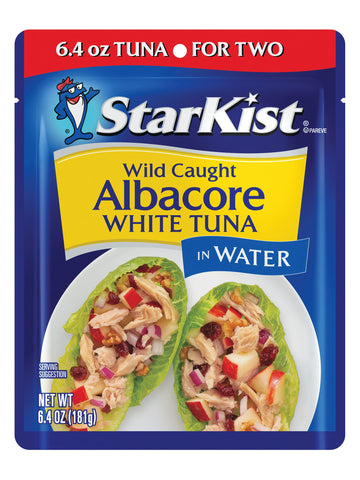 StarKist Wild Caught Albacore White Tuna In Water, 6.4 Oz Pouch