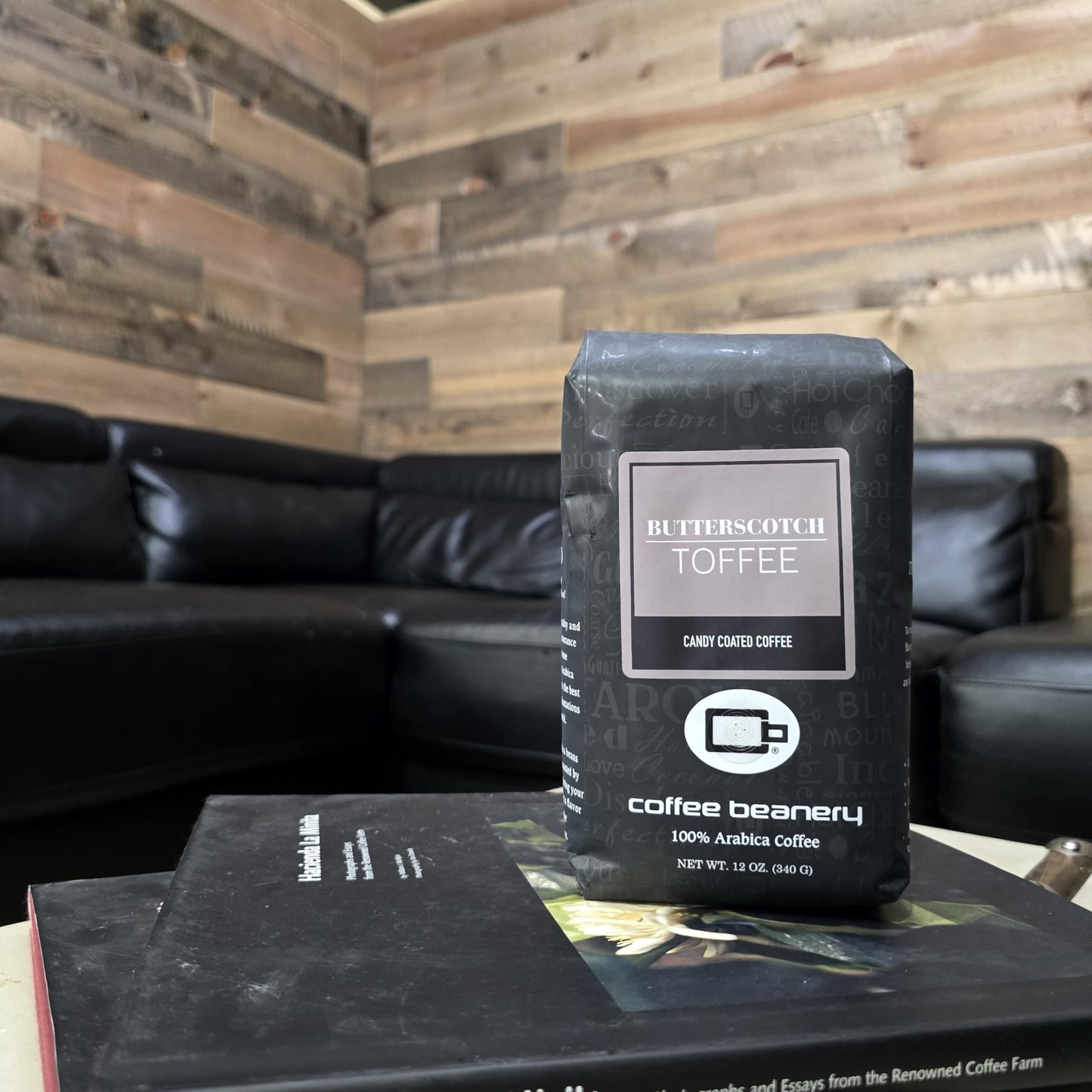 Butterscotch Toffee Flavored Coffee, Specialty Arabica Coffee, Medium Roast, 12 Ounce, Very Fine