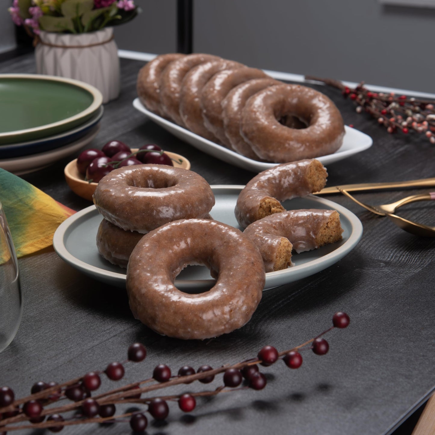 Katz Gluten Free Pumpkin Spice Glazed Donuts, Dairy Free, Nut Free, 10.5 Oz, 6 Pack