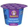 AnnieAs classic cheddar Deluxe Rich and creamy Microwave Mac & cheese with Organic Pasta Single Serve Macaroni & cheese cup 2.6