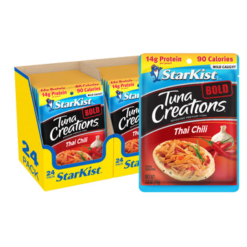 Starkist Tuna Creations Bold Thai Chili Style, Packaging May Vary, 2.6 Oz, Pack Of 24