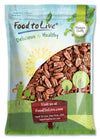 Food to Live - Pecan Halves, 9 Pounds Raw Pecan Nuts, Large Size, Unsalted, Unsweetened, Vegan, Kosher, Shelled, Bulk. Good sour