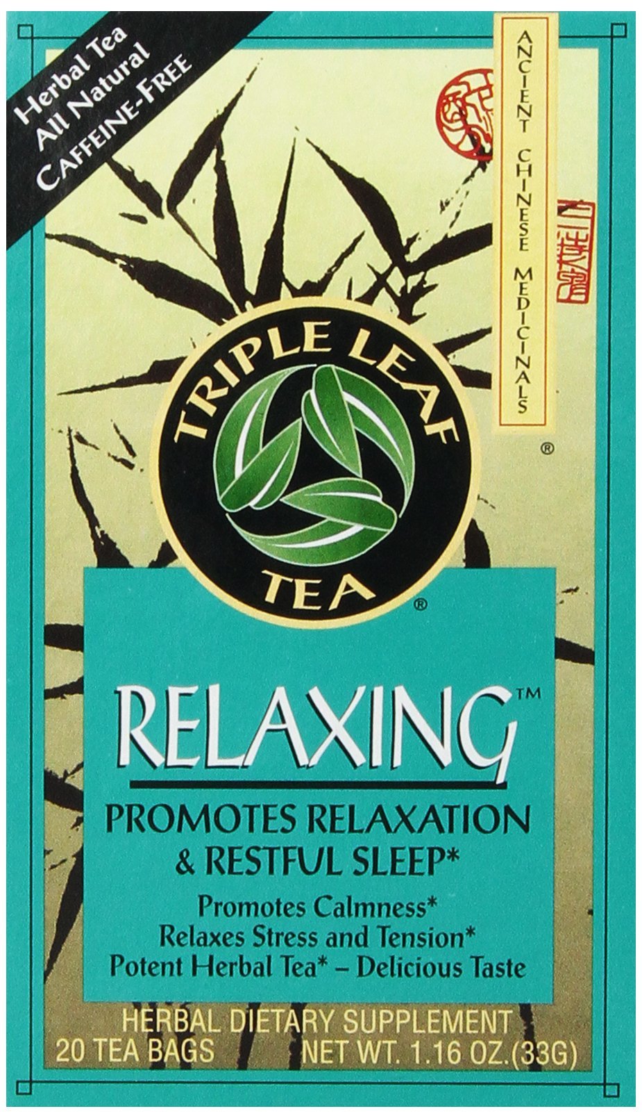 Triple Leaf Tea, Relaxing, 20 Tea Bags (Pack of 6)
