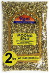 Rani Moong Split (Split Mung Beans With Skin) Lentils Indian 32Oz (2Lbs) 908G ~ All Natural | Gluten Friendly | Non-Gmo | Vegan | Indian Origin
