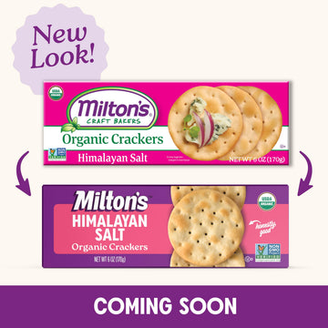 Miltons Craft Bakers Organic Himalayan Salt Crackers - Healthy Crackers, Certified Organic, Non-GMO Project Verified, Kosher, C