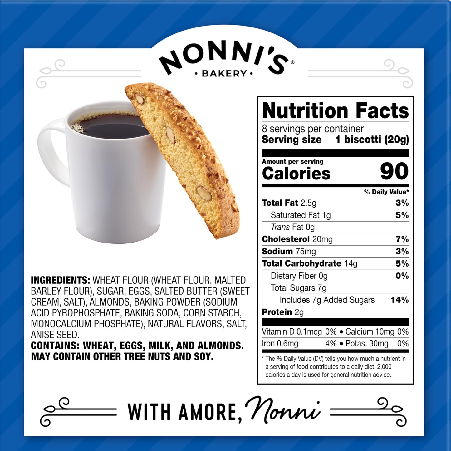 Nonni's Biscotti Variety Pack Of 4 - (Cioccolati Limone Originali Turtle Pecan)