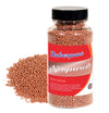 Bakerpan Edible Rose Gold Nonpareils Sprinkles For Cupcakes, Rose Gold Sprinkles Edible For Cake Decorating - 5.1 Ounces (Made In Usa)