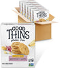 GOOD THINS Parmesan & Garlic Rice & Cheese Snacks Gluten Free Crackers, Bulk Snack Crackers, 6 - 3.5 oz Boxes